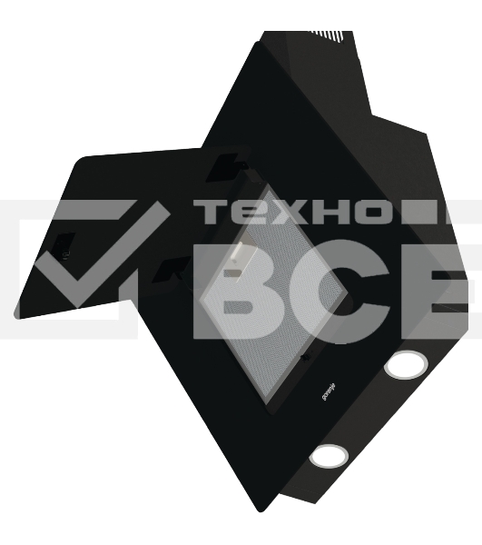 Вытяжка каминная Gorenje WHI626E6B черный/серый, 60 см, 678 куб. м/ч, 65 дБ