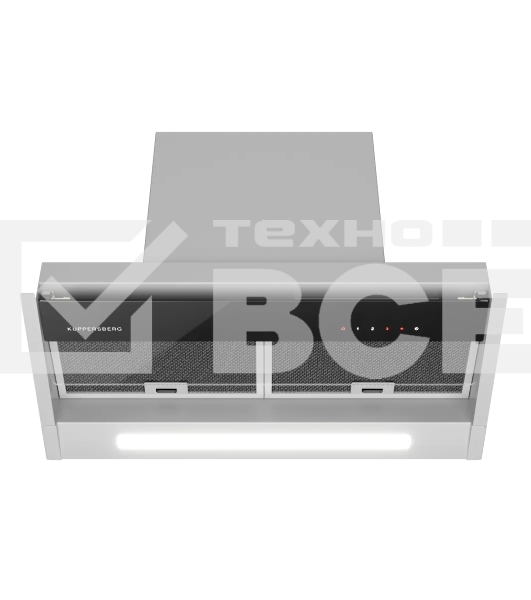 Вытяжка встраиваемая Kuppersberg Inblade 60 X нержавеющая сталь, 60 см, 780 куб. м/ч, 56 дБ