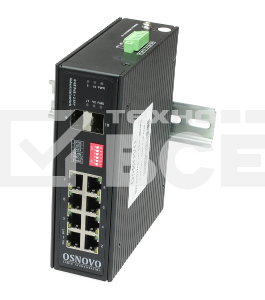Коммутатор Osnovo SW-80802/I(Port 90W, 300W) управляемый