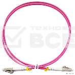 Шнур оптический Cabeus FOP-50-OM4-LC-LC-1m duplex LC-LC 50/125 мм OM4 1м LSZH, фото 1