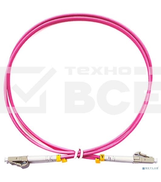 Шнур оптический Cabeus FOP-50-OM4-LC-LC-1m duplex LC-LC 50/125 мм OM4 1м LSZH