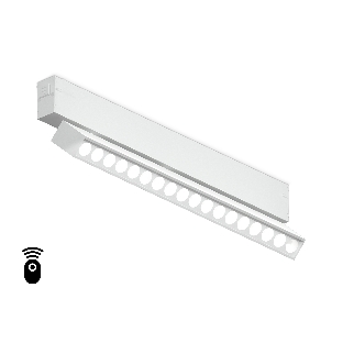 Управляемый светодиодный светильник для шинопровода Magnetic Ambrella light GL1351 WH белый IP20 18W 3000K-6400K 220V 24° 342*25*112 (Без ПДУ)