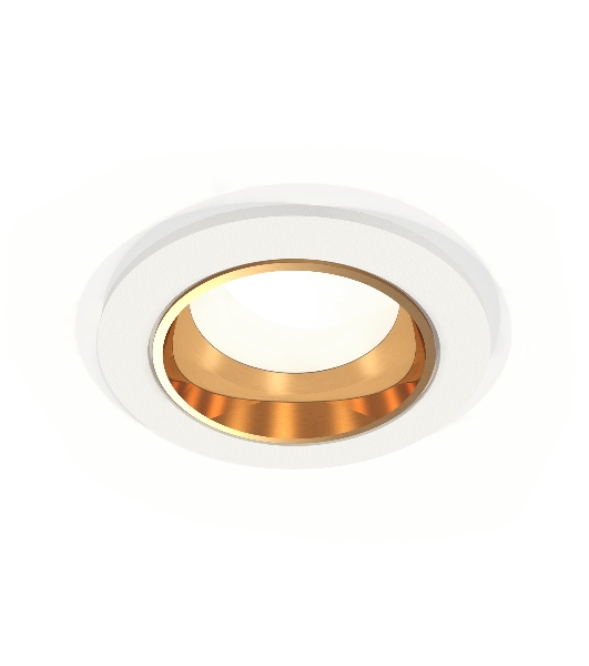 Комплект встраиваемого светильника Ambrella light XC6512004 SWH/PYG белый песок/золото желтое полированное MR16 GU5.3 (C6512, N6113)