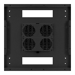 Шкаф телекоммуникационный 19' напольный 42U ExeGate EC-FS-42U.600.1000.V.V.BLACK (19”, 42U, 600x1000x2054mm (ШхГхВ), передняя и задняя двери перфорированные, съемные боковые панели, пыле- и влагозащита IP20, встроенный вентиляционный модуль, 1 полка в комплекте, черный RAL 9004, 3 коробки), фото10
