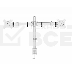 Кронштейн для мониторов Cactus CS-VM-D29-AL серебристый 13
