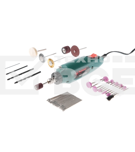 Дрель Haммer Flex MD050B 262594 113-004 Дрель (мини) 12В 1-3.2мм 15000об/мин + аксессуары 80шт, в блистере
