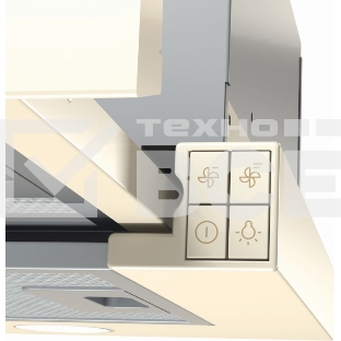 Вытяжка встраиваемая Gorenje BHP62CLI слоновая кость управление: кнопочное (1 мотор)