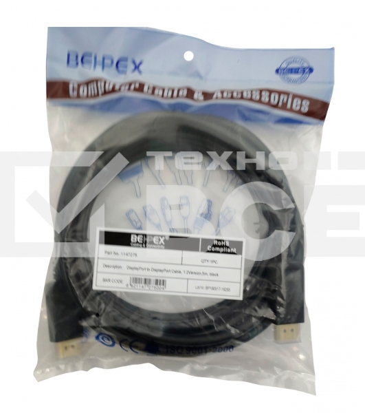 Кабель 1.2v DisplayPort (m) DisplayPort (m) 5м
