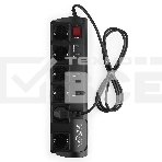 Сетевой фильтр Energenie Сетевой фильтр EG-PMS2-LAN программируемый, черный (10А, LAN, 6 розеток), фото 1