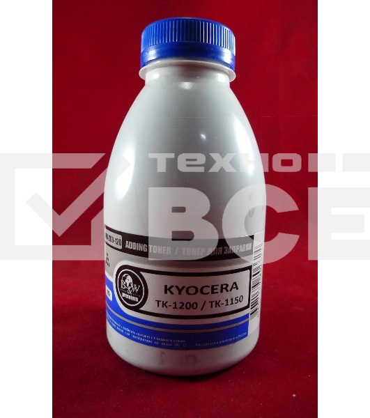 Тонер для Kyocera TK-1200/TK-1150, P2335/P2235/M2235dn/M2735dn/M2835dw/M2135dn/M2635dn/M2735dw (фл. 120г, 3000стр.) B&W Premium (Tomoegawa) фас. Россия