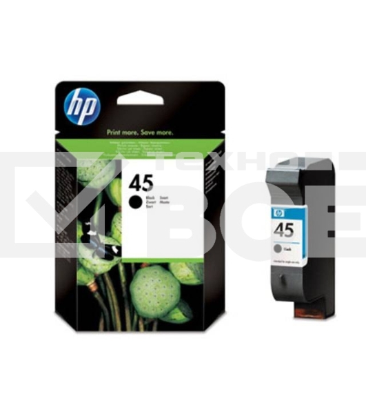 Картридж струйный HP №45 51645AE черный для HP DJ 7xxC/815C/880C/895C/9xxC/112xC/1220/6122/6127 (930стр.)