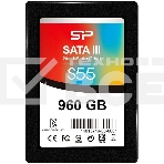 Накопитель SSD SiliconPower Slim S55, 960Gb, SATA, 2.5