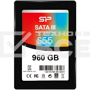Накопитель SSD SiliconPower Slim S55, 960Gb, SATA, 2.5