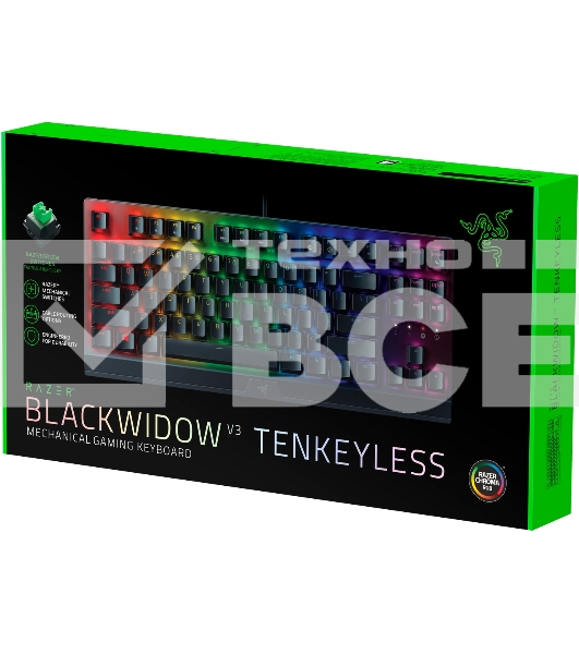 Игровая клавиатура Razer Blackwidow V3 Razer™ BlackWidow V3 Tenkeyless - Mechanical Gaming Keyboard - RUSSIAN Layou