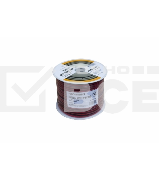 Кабель акустический 2х1 мм² красно-черный (бухта 100 м)  01-6105-6  Proconnect