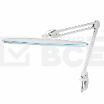 Лампа настольная бестеневая Rexant, струбцина, «Blue Stream», 117 SMD LED, диммер (4 уровня), белая, фото 1