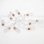 Гирлянда светодиодная «Баночки» 1.5 м, 10 LED, прозрачный ПВХ, цвет свечения теплый белый, 2 х АА (батарейки не в комплекте) NEON-NIGHT, фото4