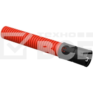 Труба гофрированная двустенная ПНД d50мм красн. (уп.50м) ИЭК CTG12-050-K04-050-R/CTG12-050-K04-050