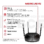 Роутер Mercusys MR70X AX1800 Dual-Band WiFi 6 Router, 574 Mbps at 2.4 GHz + 1201 Mbps at 5 GHz,4× Fixed External Antennas, 3× Gigabit LAN Ports, 1× Gigabit WAN Port, 1024-QAM, OFDMA, Router/Access Point Mode, MU-MIMO, WPA3, TWT, BSS Color, фото6