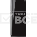 Холодильник Sharp SJ-XP59PGBK черное стекло/стекло двухкамерный 430/148 л морозилка сверху, фото4