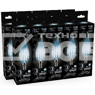 Светодиодная лампа Filament Свеча на ветру 11W 830lm 4100К Е14 LED