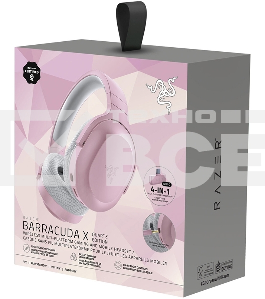 Беспроводная гарнитура Razer Barracuda X Quartz Pink
