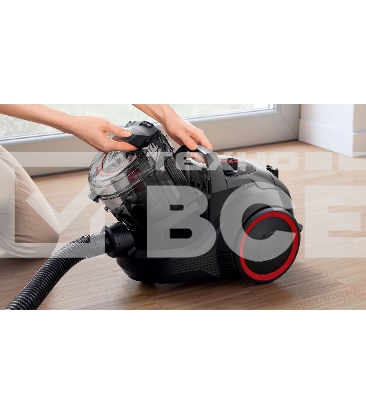 Пылесос Bosch BGS21POW2 черный, 2000 Вт, уборка сухая, пылесборник контейнер 2 л