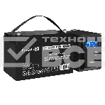 Комплект ИБП EX295986RUS + батарея 100Aч EX282985RUS 1шт (инвертор, синус, для котла) ExeGate SineTower SZ-600.LCD.AVR.1SH <600VA/360W, чистый синусоида, LCD дисплей, AVR, 1*Schuko, линейно-интерактивный, Black> + батарея ExeGate DT 12100 (12В, 100Ач) 1шт, фото2