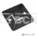 Площадка самоклеящаяся Iek UHP31-25-100 25х25 черная под хомуты (100шт) ИЭК, фото 1