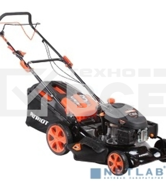Газонокосилка бензиновая PATRIOT PT 52LS 512109024 Рабочий объем 200сс, мощность 6.5л.с., рабочая ширина 51см, корпус сталь, регул. высоты 30-75мм прорезин. колеса 178-254мм, травосбор. 60л