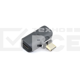Переходник USB 4 Type C мама-папа угловой с магнитным разъёмом тип 1