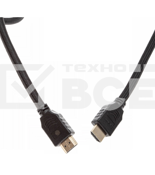 Кабель аудио-видео Cactus CS-HDMI.2-1.5 HDMI (m)/HDMI (m) 1.5м. Позолоченные контакты черный