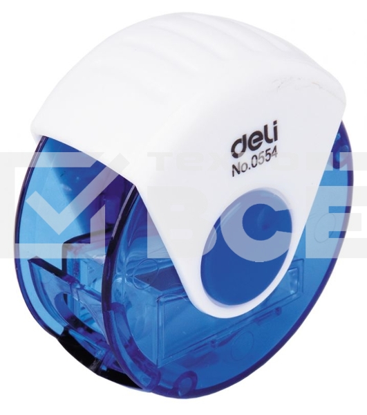 Точилка для карандашей ручная Deli E0554 1 отверстие пластик ассорти европодвес