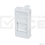 Вставка Rexant Mosaic 22,5x45, на 1 порт со шторкой, фото 1