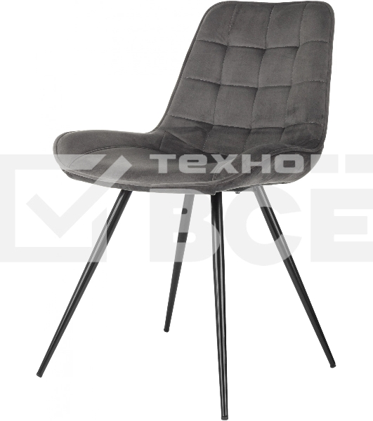 Стул для дома Бюрократ CH-K2_4 комплект 4 шт т.с ерый Holland 18 металл черный на ножках (CH-K2_1/HL18_4)