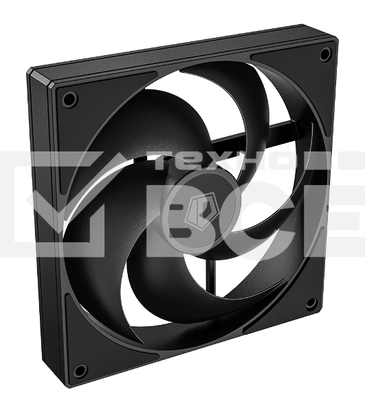 Вентилятор для корпуса ID-Cooling AS-140-K черный, 140 мм, 1800 об/мин, 24.9 дБ, 4 pin