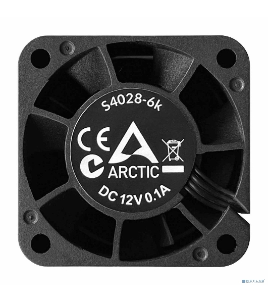 Комплект вентиляторов для корпуса Arctic S4028-6K (5 шт.) черный, 40 мм, 6000 об/мин, 4 pin