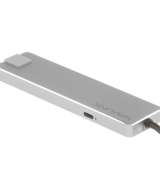 USB-концентратор WAVLINK USB Type-C, USB Type-C/USB 3.0/USB 2.0/HDMI/Gigabit LAN/SD/Micro SD, USB