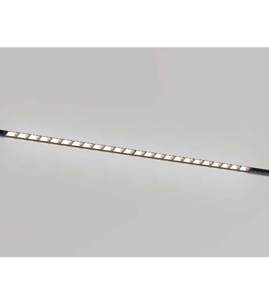 Трековый светильник GL2340 BK черный IP20 20W 3CCT 3000-6400K 48V 400*10*37