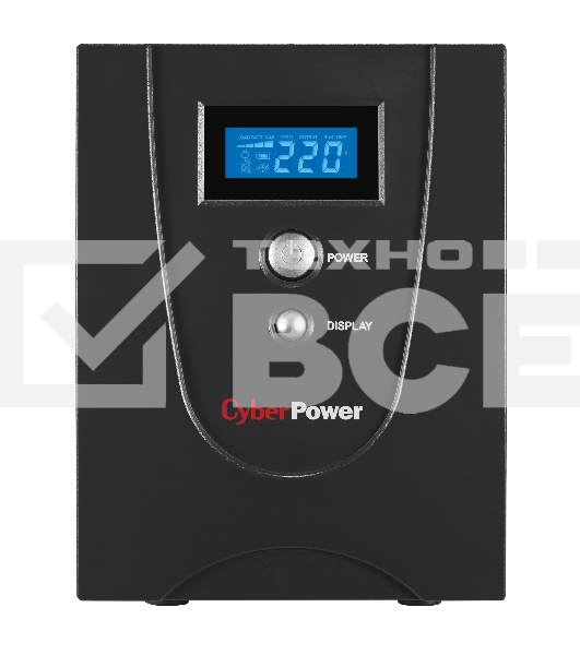Источник бесперебойного питания CyberPower VALUE2200EILCD black 2200VA/1320W