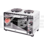 Мини-печь Mystery MOT-3330 (нержавеющая сталь, 1500 Вт, 2 конфорки, гриль, съемный вертел), фото5