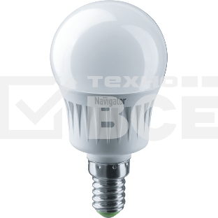 Лампа светодиодная Navigator 94 466 NLL-G45-7-230-2.7K-E14 7 Вт шар 2700К тепл. бел. E14 500 лм 176-264В
