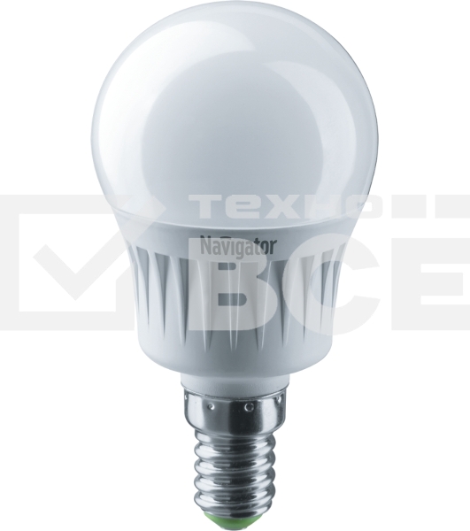 Лампа светодиодная Navigator 94 466 NLL-G45-7-230-2.7K-E14 7 Вт шар 2700К тепл. бел. E14 500 лм 176-264В