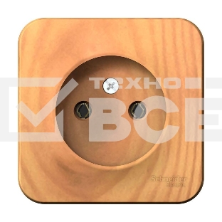 Розетка б/з без шторок 16А, 250В, изолир. пластина SE Blanca наруж Ясень