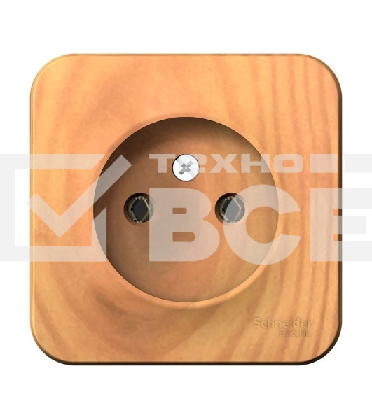 Розетка б/з без шторок 16А, 250В, изолир. пластина SE Blanca наруж Ясень