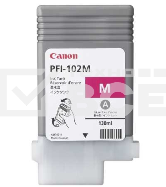 Картридж струйный Canon PFI-102M (0897B001) пурпурный (130 мл.) для Canon imagePROGRAF iPF605, iPF610., iPF650, iPF655, iPF710, iPF755, LP17, iPF510