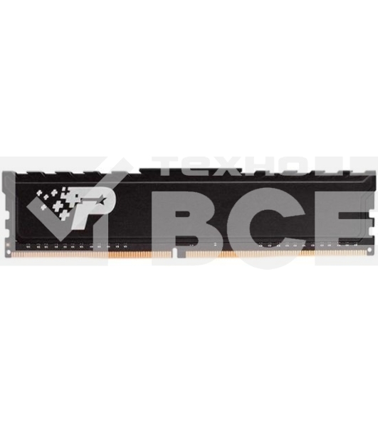 Оперативная память Patriot Signature Premium, DDR4, 16GB (1x16 GB), 3200 MHz, CL22, радиатор, чёрный