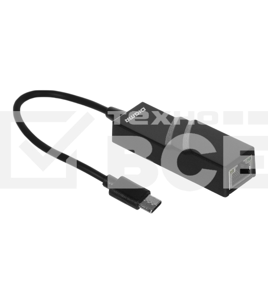 Сетевой адаптер Ethernet Digma D-USBC-LAN100 USB Type-C