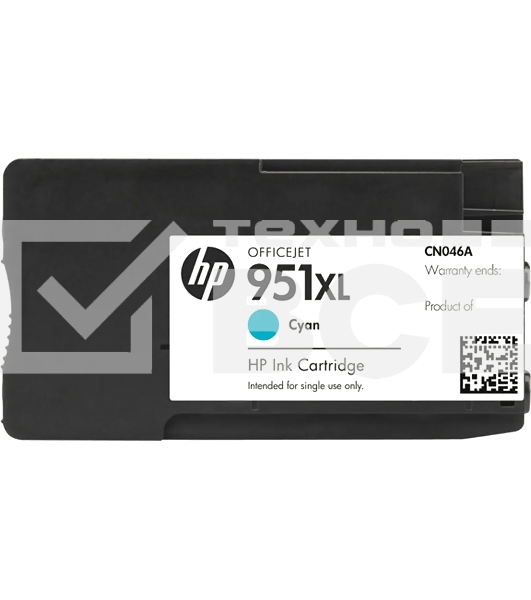 Картридж струйный HP 951XL CN046AE голубой для HP OJ Pro 8100/8600 (1500стр.)