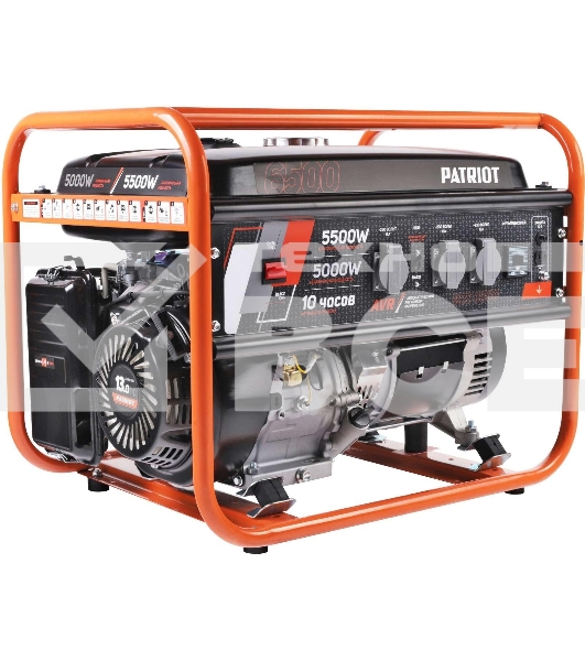 Электрогенератор бензиновый Patriot GRS 6500, 5.5 кВт, 75 дБ, 70 кг